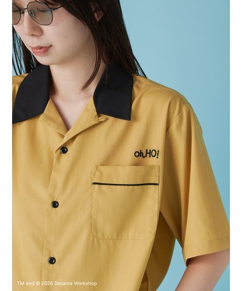 SESAME STREET(セサミストリート)の「【UNISEX】ボーリングシャツ(シャツ/ブラウス・レディース・サックスブルー/マスタード/ネイビー・L/M)」の11枚目の写真