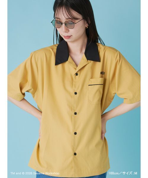 SESAME STREET(セサミストリート)の「【UNISEX】ボーリングシャツ(シャツ/ブラウス・レディース・サックスブルー/マスタード/ネイビー・L/M)」の12枚目の写真