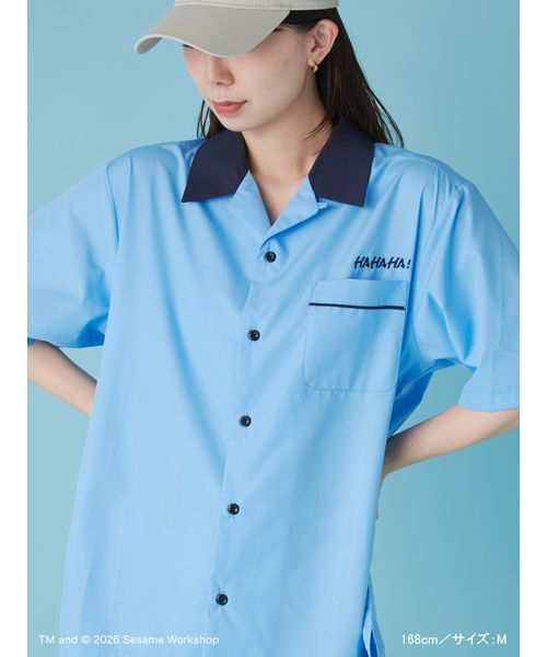 SESAME STREET(セサミストリート)の「【UNISEX】ボーリングシャツ(シャツ/ブラウス・レディース・サックスブルー/マスタード/ネイビー・L/M)」の17枚目の写真