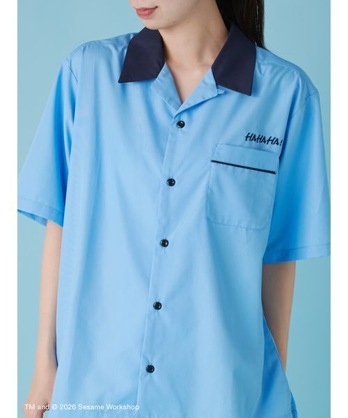 SESAME STREET(セサミストリート)の「【UNISEX】ボーリングシャツ(シャツ/ブラウス・レディース・サックスブルー/マスタード/ネイビー・L/M)」の19枚目の写真