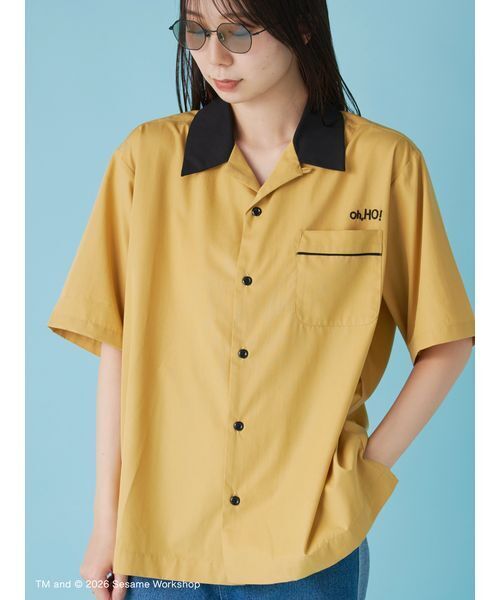 SESAME STREET(セサミストリート)の「【UNISEX】ボーリングシャツ(シャツ/ブラウス・レディース・サックスブルー/マスタード/ネイビー・L/M)」の13枚目の写真