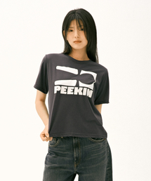 シグネチャーロゴクロップTシャツ（チャコール）
