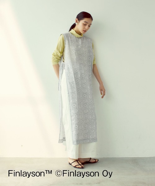 シロップ.(シロップ.)の「フィンレイソン 重ねて楽しむロングジレ〈フィンレイソンタイミ〉(その他トップス・レディース・ホワイト系その他・M/L/LL/3L)」の1枚目の写真