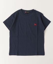 POLOCHAMPS（ポロチャンプス）の「POLOCHAMPS ポロチャンプス オーバーサイズ キッズ ワンポイント刺繍ロゴTシャツ（Tシャツ/カットソー）」