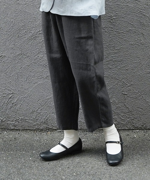 美品 オローネ リネン バルーンパンツ ブラック 日本製 セール】バルーンパンツ“リネン”（その他パンツ）｜オローネ（オローネ