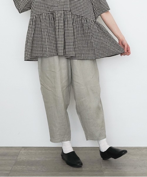 オローネ(オローネ)の「バルーンパンツ“リネン”(その他パンツ・レディース・シルバーグレー/ブラウン/チャコールグレー・FREE)」の14枚目の写真