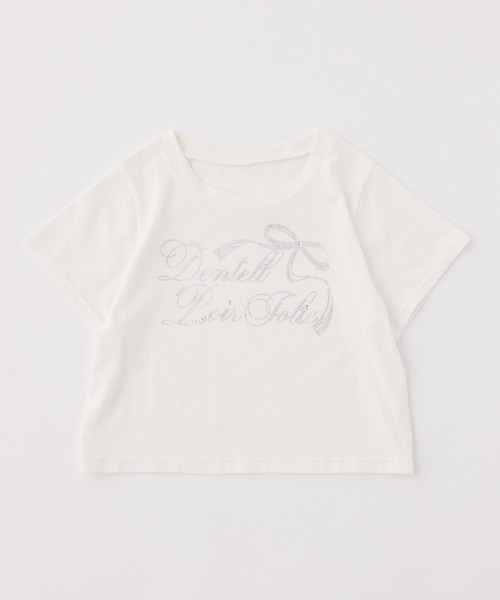 one after another NICE CLAUP（ワンアフターアナザーナイスクラップ）の「ときめき推しカラーT／全7色展開（Tシャツ/カットソー・レディース・アイボリー/ブラック/サックスブルー/オフホワイト/ピンク/ミント/ラベンダー・FREE）」の17枚目の写真