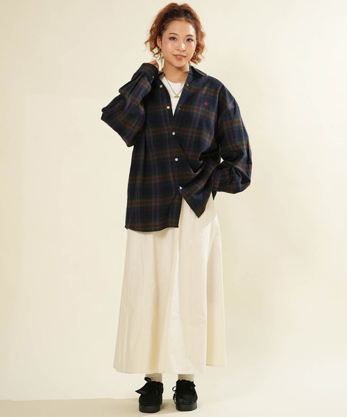 BEVERLY HILLS POLO CLUB(ビバリーヒルズポロクラブ)の「BEVERY HILLS P.C/ビバリーヒルズポロクラブ チェックネルシャツ 6487-0142(シャツ/ブラウス・レディース・ライトグリーン/ネイビー/キャメル・M)」の16枚目の写真