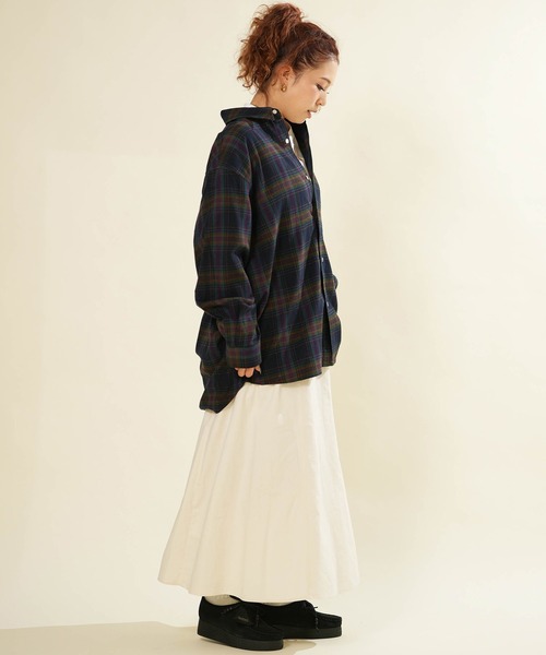BEVERLY HILLS POLO CLUB(ビバリーヒルズポロクラブ)の「BEVERY HILLS P.C/ビバリーヒルズポロクラブ チェックネルシャツ 6487-0142(シャツ/ブラウス・レディース・ライトグリーン/ネイビー/キャメル・M)」の17枚目の写真