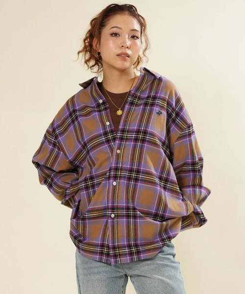 BEVERLY HILLS POLO CLUB(ビバリーヒルズポロクラブ)の「BEVERY HILLS P.C/ビバリーヒルズポロクラブ チェックネルシャツ 6487-0142(シャツ/ブラウス・レディース・ライトグリーン/ネイビー/キャメル・M)」の18枚目の写真
