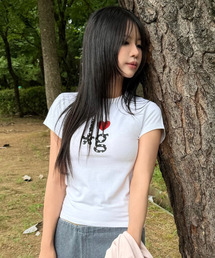 HEART LOGO T-SHIRT (WHITE)