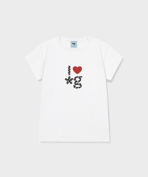 GRUNDEN(グルンデン)の「HEART LOGO T-SHIRT (WHITE)(Tシャツ/カットソー・レディース・その他・OS)」の2枚目の写真