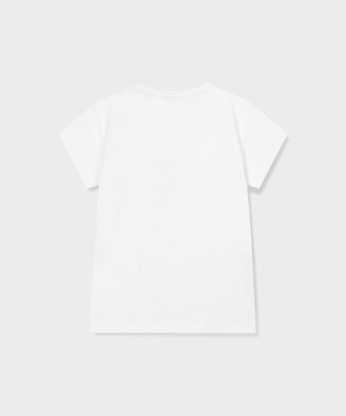GRUNDEN(グルンデン)の「HEART LOGO T-SHIRT (WHITE)(Tシャツ/カットソー・レディース・その他・OS)」の3枚目の写真