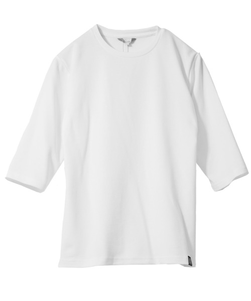 SOMEDIFF（サムディフ）の「【極】プレミアム7分袖Tシャツ メンズ タイト カットソー クルーネック Vネック 夏服（Tシャツ/カットソー・メンズ・オリーブ系1/ネイビー/ホワイト/ブラック系1/オリーブ/ホワイト系1/ブラック/ネイビー系1・L/XXL/XL/M/S）」の9枚目の写真