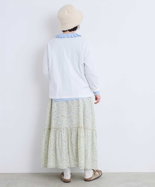 l'atelier du savon(アトリエドサボン)の「秋のみじたくおばあちゃん’s プリントロンT(Tシャツ/カットソー・レディース・オートミール/ホワイト・FREE)」の10枚目の写真