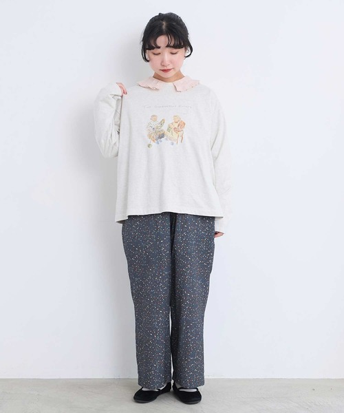 l'atelier du savon(アトリエドサボン)の「秋のみじたくおばあちゃん’s プリントロンT(Tシャツ/カットソー・レディース・オートミール/ホワイト・FREE)」の21枚目の写真