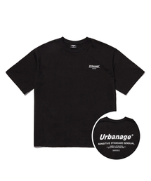 カラーセンシュアルオーバー半袖Tシャツ_ブラック