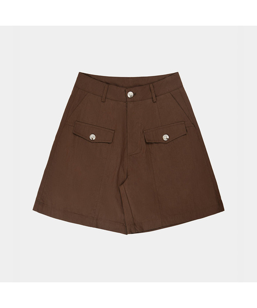 PIGMENT（ピグメント）の「ツーポケットハーフコットンパンツ (KYPT2603014)（その他パンツ・レディース・ネイビー/ブラウン/クリーム・SMALL/MEDIUM/LARGE）」の2枚目の写真