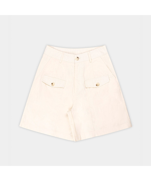 PIGMENT（ピグメント）の「ツーポケットハーフコットンパンツ (KYPT2603014)（その他パンツ・レディース・ネイビー/ブラウン/クリーム・SMALL/MEDIUM/LARGE）」の3枚目の写真