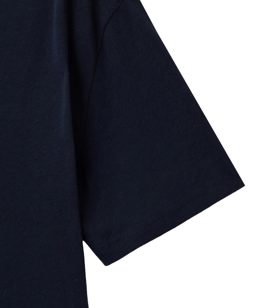 NOIRER(ノイア)の「コットンVネックベーシックTシャツ(ネイビー)(Tシャツ/カットソー・メンズ・その他・48/52/50)」の2枚目の写真