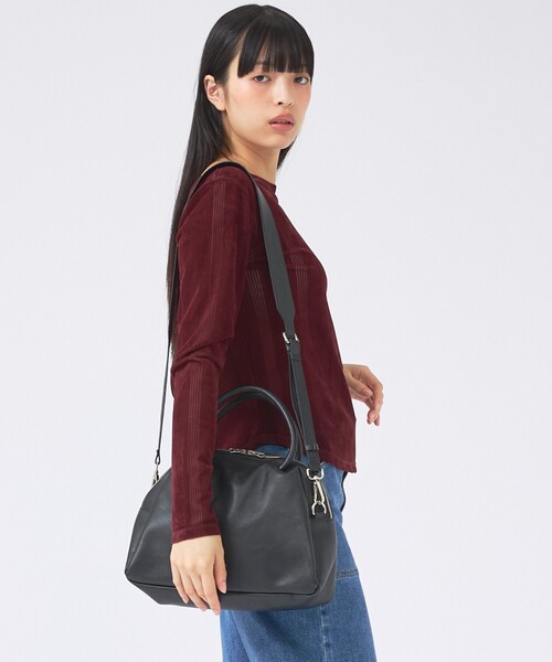 YArKA(ヤーカ)の「【YArKA/ヤーカ】real leather sharp & soft mix nuance bag Mサイズ/ニュアンスボストンバッグ(ボストンバッグ・メンズ・ブラック・フリー)」の13枚目の写真