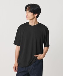 リネン テクスチャード クルーネック Tシャツ