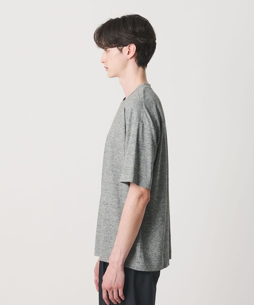 BEAUTY&YOUTH UNITED ARROWS（ビューティーアンドユースユナイテッドアローズ）の「リネン テクスチャード クルーネック Tシャツ（Tシャツ/カットソー・メンズ・ブラック/ダークグレー/ベージュ・L/XL/S/M）」の10枚目の写真