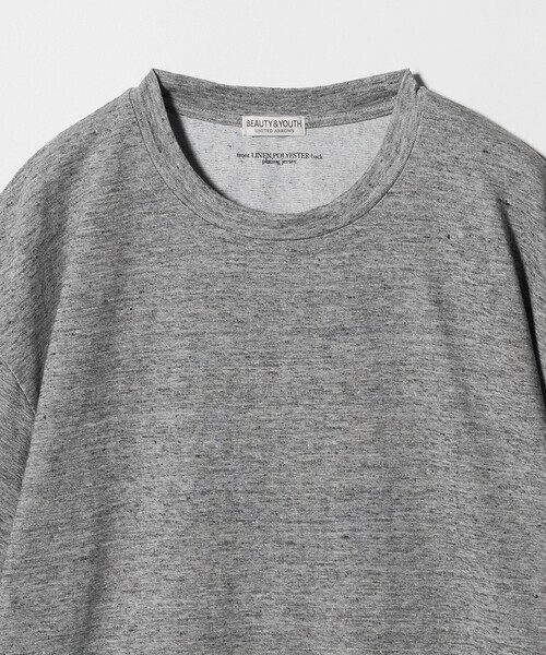 BEAUTY&YOUTH UNITED ARROWS（ビューティーアンドユースユナイテッドアローズ）の「リネン テクスチャード クルーネック Tシャツ（Tシャツ/カットソー・メンズ・ブラック/ダークグレー/ベージュ・L/XL/S/M）」の14枚目の写真
