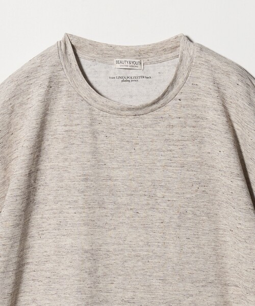 BEAUTY&YOUTH UNITED ARROWS（ビューティーアンドユースユナイテッドアローズ）の「リネン テクスチャード クルーネック Tシャツ（Tシャツ/カットソー・メンズ・ブラック/ダークグレー/ベージュ・L/XL/S/M）」の21枚目の写真