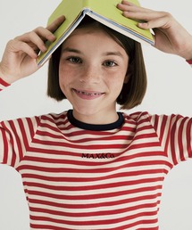Max&Co.(マックスアンドコー)Kids & Junior ストライプ柄長袖Tシャツカットソー