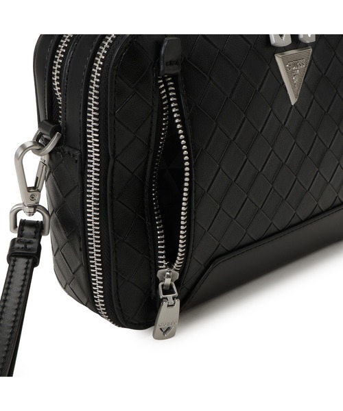 Guess(ゲス)の「TORINO Double Zip Camera Bag ショルダーバッグ カメラバッグ(ショルダーバッグ・メンズ・ブラック・ONE SIZE)」の7枚目の写真