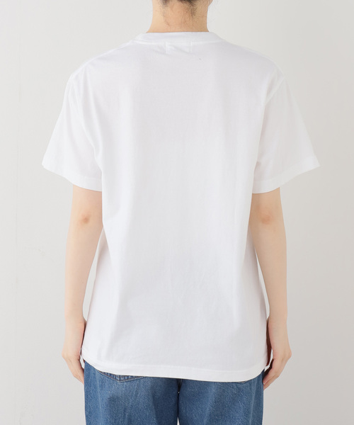 BALMYDAY'S（バルミーデイズ）の「BALMYDAYS/バルミーデイズ SLOBE別注 カーミットTシャツ BAL-26SS-CS48（Tシャツ/カットソー・レディース・ベージュ/ホワイト・FREE）」の6枚目の写真