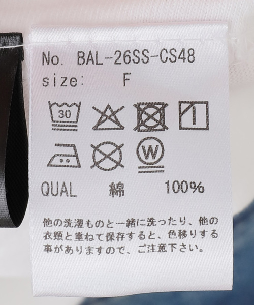 BALMYDAY'S（バルミーデイズ）の「BALMYDAYS/バルミーデイズ SLOBE別注 カーミットTシャツ BAL-26SS-CS48（Tシャツ/カットソー・レディース・ベージュ/ホワイト・FREE）」の9枚目の写真