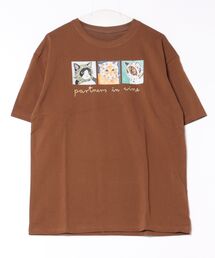 CHUN CHUN NOTES（チュンチュンノーツ）の「26SS/キャットプリントロゴTシャツ（Tシャツ/カットソー）」