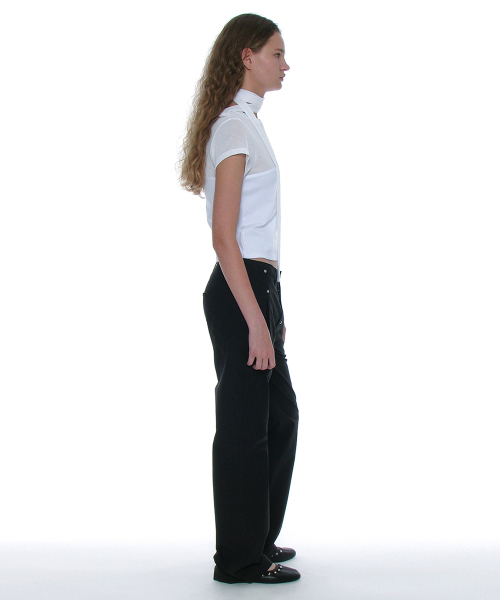 PARTIMENTO WOMEN(パルティメントウィメン)の「ディタッチャブルタイアップショートスリーブTシャツ_ホワイト(Tシャツ/カットソー・レディース・その他・SMALL)」の10枚目の写真