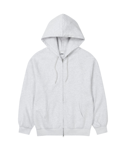 FERNOV(ペルノブ)の「エッセンシャルツーウェイフードジップアップ 3カラー(パーカー・レディース・霜降りグレー/ブラック/グレー・1/2/3/4)」の9枚目の写真