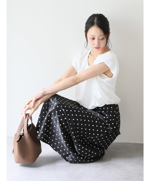 fifth(フィフス)の「ドットサテンフレアスカート(スカート・レディース・ブラック/ホワイト・M)」の16枚目の写真