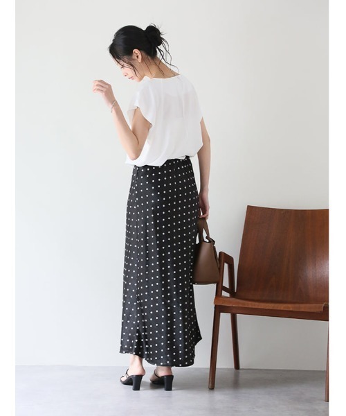 fifth(フィフス)の「ドットサテンフレアスカート(スカート・レディース・ブラック/ホワイト・M)」の21枚目の写真