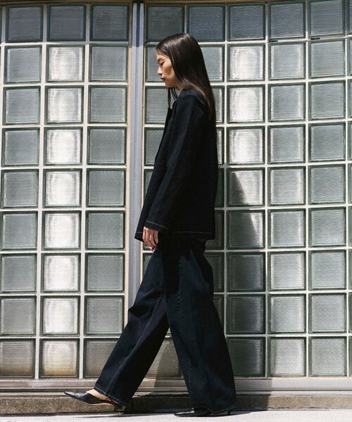 UNFORM（アンフォーム）の「【2026AW Debut】【UNFORM】コクーンデニムパンツ（デニムパンツ・レディース・インディゴブルー・MEDIUM/SMALL）」の7枚目の写真