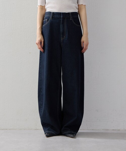 UNFORM（アンフォーム）の「【2026AW Debut】【UNFORM】コクーンデニムパンツ（デニムパンツ・レディース・インディゴブルー・MEDIUM/SMALL）」の17枚目の写真