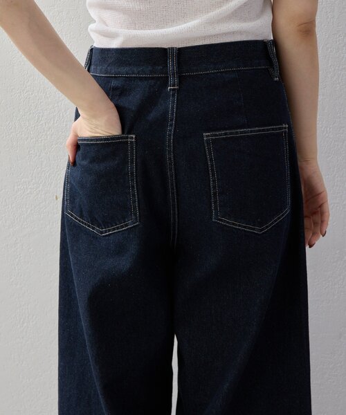 UNFORM（アンフォーム）の「【2026AW Debut】【UNFORM】コクーンデニムパンツ（デニムパンツ・レディース・インディゴブルー・MEDIUM/SMALL）」の20枚目の写真