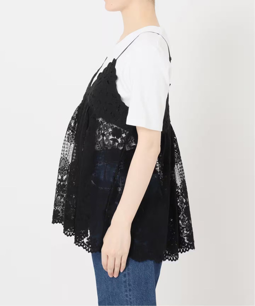 B.C STOCK(ベーセーストック)の「手洗い可 / バテンレースキャミ(シャツ/ブラウス・レディース・ブラック/オレンジ/ホワイト・FREE)」の20枚目の写真