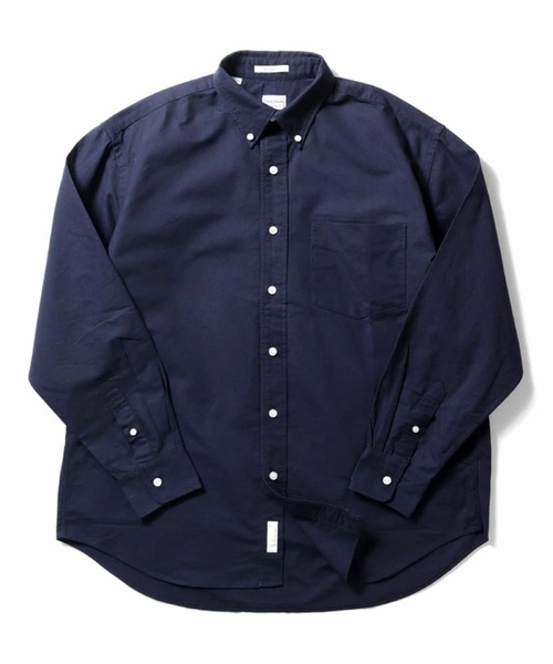 HOUSTON(ヒューストン)の「HOUSTON ヒューストン OXFORD B/D SHIRT(RELAX FIT)オックスフォード ボタンダウンシャツ 長袖 リラックスフィット(シャツ/ブラウス・メンズ・ネイビー/ピンク/オリーブ/ホワイト/ブラック・16.5/17.5/15.5/18.5)」の9枚目の写真