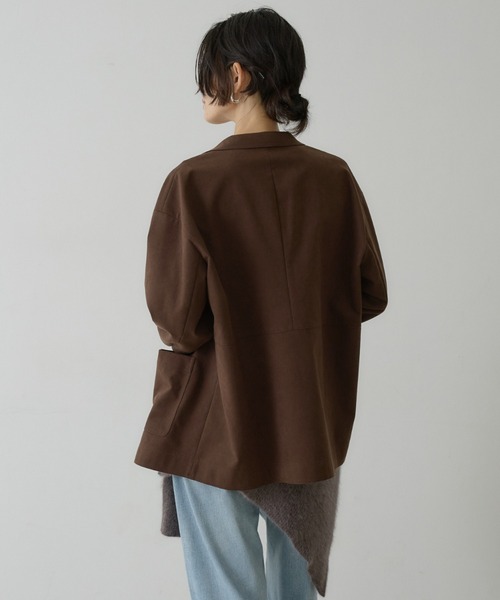 qualite(カリテ)の「フォックスカシミアスリーブストール(ストール/ショール・レディース・スモークピンク/モカ・フリー)」の11枚目の写真