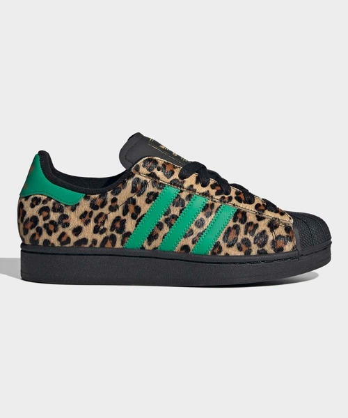 adidas(アディダス)の「スーパースター II シューズ / SUPERSTAR II / アディダスオリジナルス adidas Originals(スニーカー・レディース・ブラック×グリーン・22.0cm/22.5cm/23.0cm/23.5cm/24.0cm/24.5cm/25.0cm/25.5cm/26.0cm/26.5cm/27.0cm/27.5cm/28.0cm)」の1枚目の写真