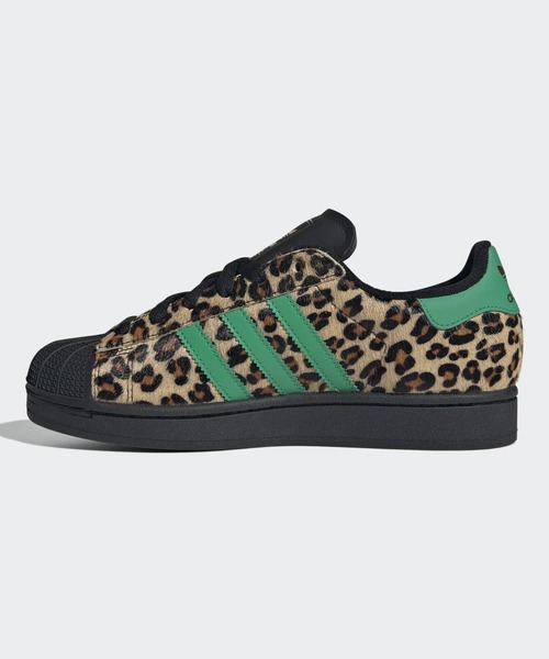 adidas(アディダス)の「スーパースター II シューズ / SUPERSTAR II / アディダスオリジナルス adidas Originals(スニーカー・レディース・ブラック×グリーン・22.0cm/22.5cm/23.0cm/23.5cm/24.0cm/24.5cm/25.0cm/25.5cm/26.0cm/26.5cm/27.0cm/27.5cm/28.0cm)」の6枚目の写真