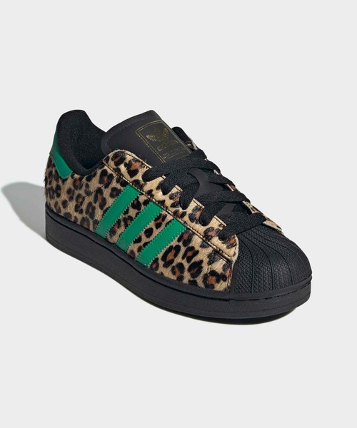 adidas(アディダス)の「スーパースター II シューズ / SUPERSTAR II / アディダスオリジナルス adidas Originals(スニーカー・レディース・ブラック×グリーン・22.0cm/22.5cm/23.0cm/23.5cm/24.0cm/24.5cm/25.0cm/25.5cm/26.0cm/26.5cm/27.0cm/27.5cm/28.0cm)」の4枚目の写真
