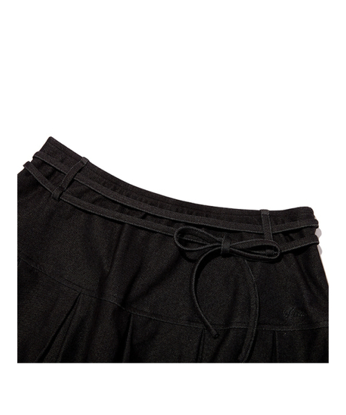 KIRSH（キルシー）の「リボンポイントプリーツスカートパンツ[ブラック]（スカート・レディース・その他・SMALL/MEDIUM）」の4枚目の写真
