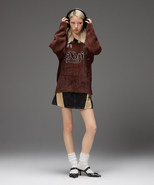 X-girl(エックスガール)の「BUTTERFLY LOGO EARMUFFS(イヤーマフ・レディース・ブラウン/ブラック・ONE SIZE)」の10枚目の写真