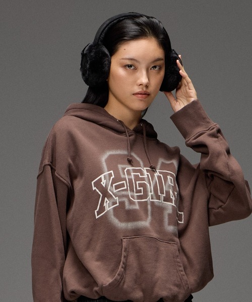 X-girl(エックスガール)の「BUTTERFLY LOGO EARMUFFS(イヤーマフ・レディース・ブラウン/ブラック・ONE SIZE)」の15枚目の写真